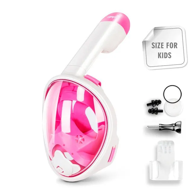 Anti Fog Snorkel Mask Breathing for Gopro Camera Men Women Full Face Mask Kid Children Adult