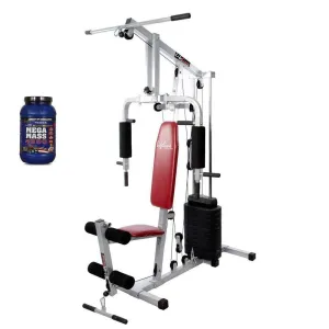 Lifeline Home Gym Equipment 002 Bonus with Weider Mega Mass 4000 2.3 kg (Smooth Chocolate) || Available on EMI