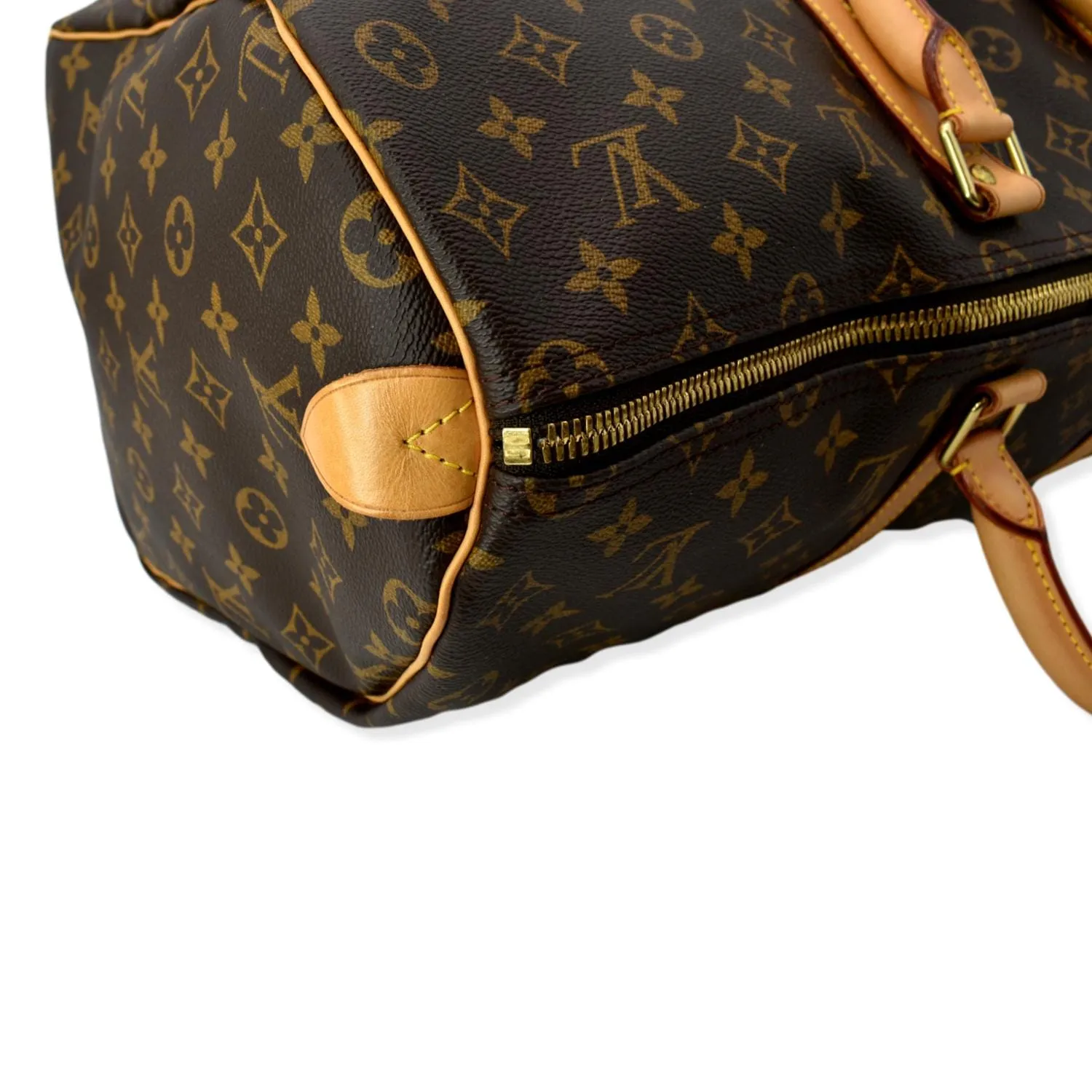 LOUIS VUITTON Keepall 50 Monogram Canvas Travel Bag Brown