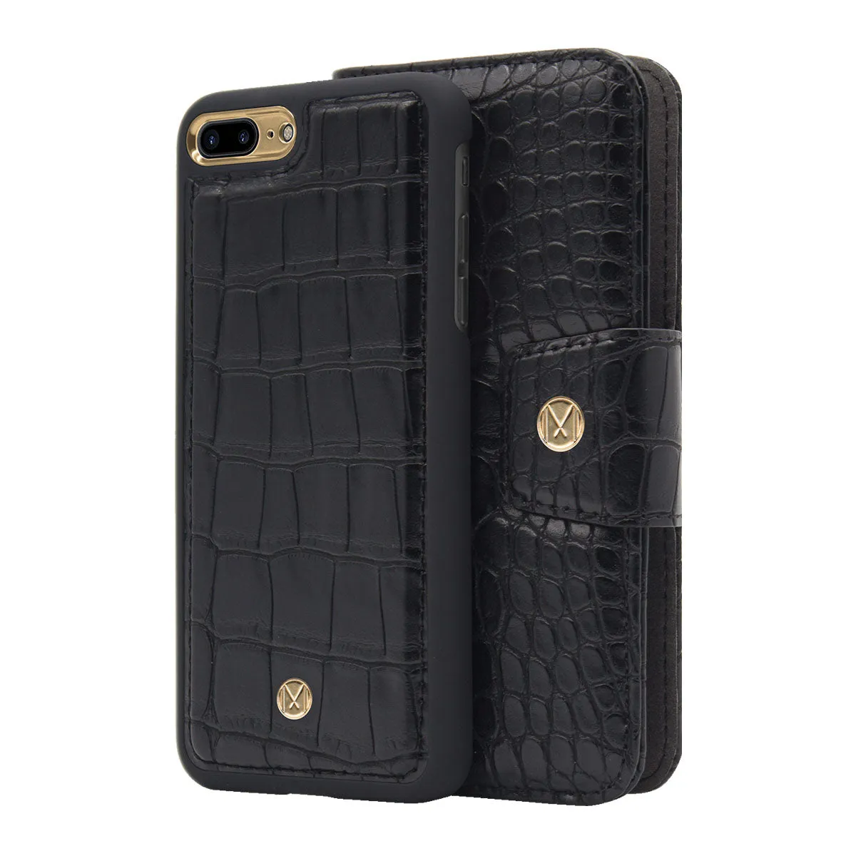 MARVELLE Black Croc Phone Case - iPhone X/XS