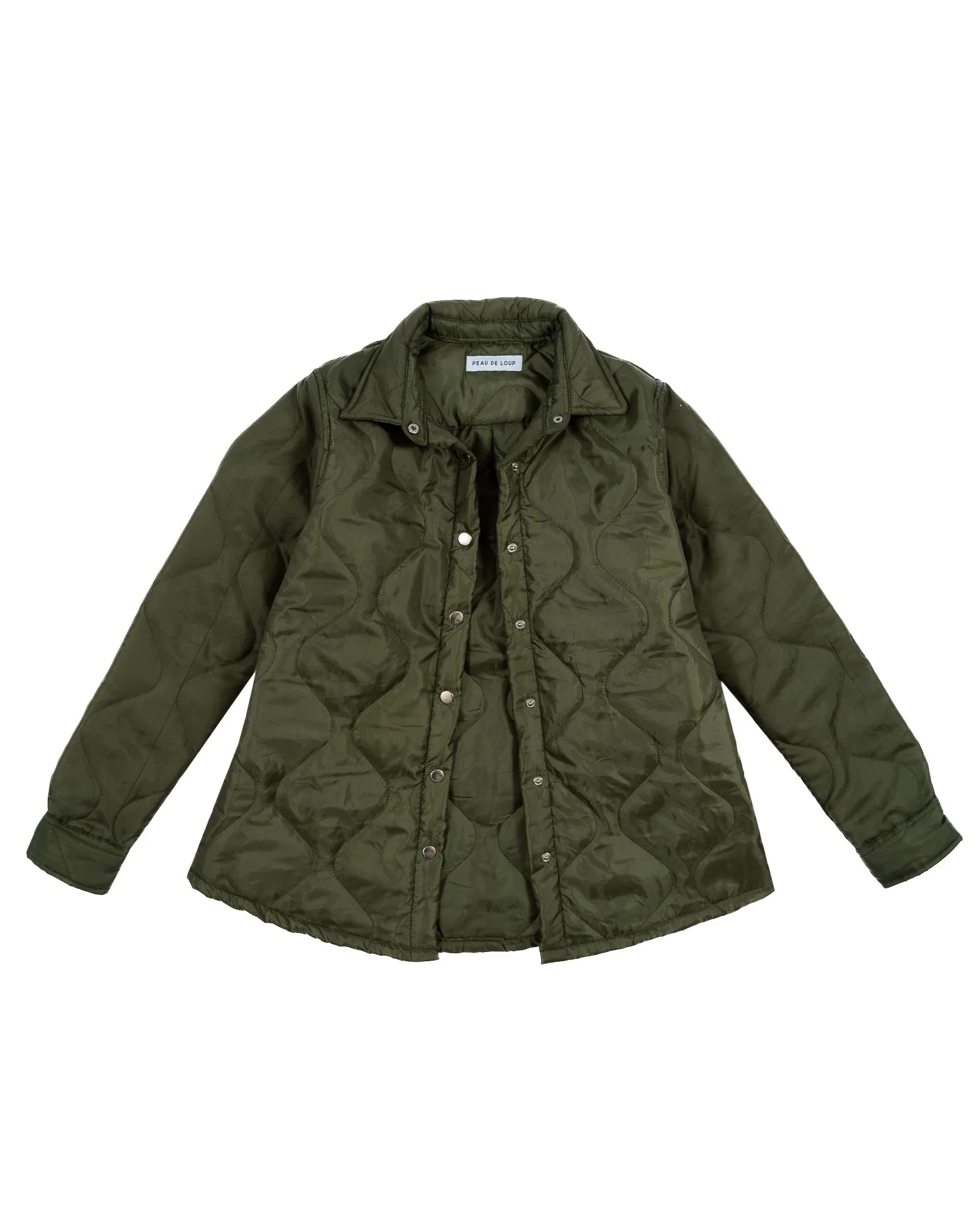 Moss Quilted Shacket